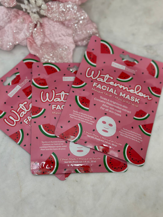 Masque facial à la pastèque